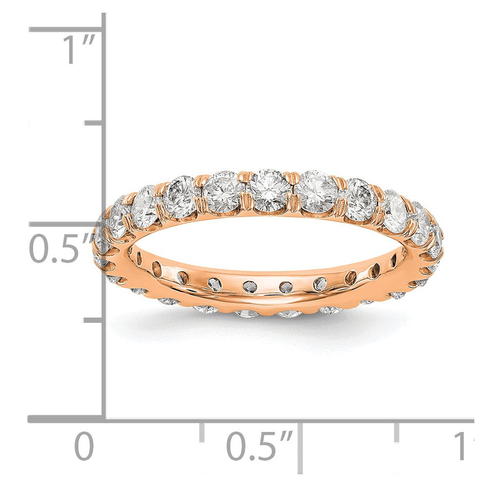 14K Rose Gold Lab Grown Diamond VS/SI FGH Eternity Band