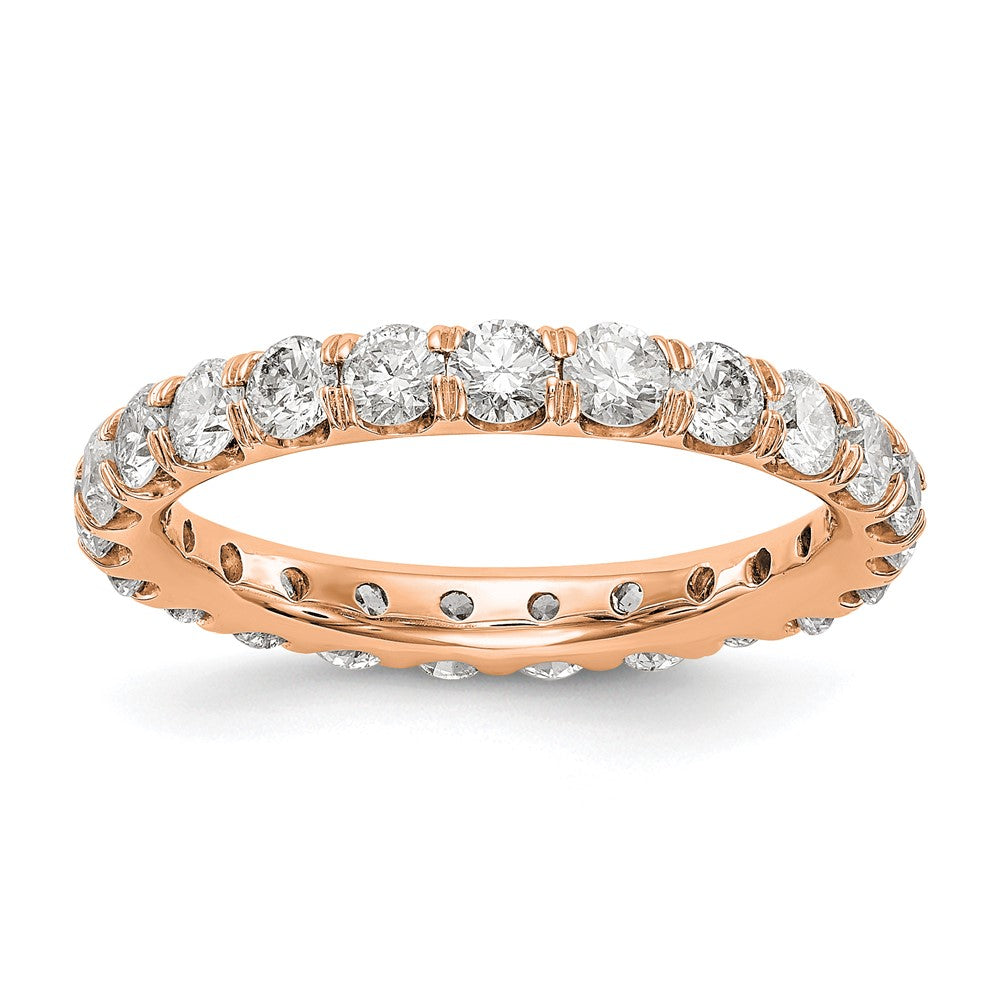 14K Rose Gold Lab Grown Diamond VS/SI FGH Eternity Band