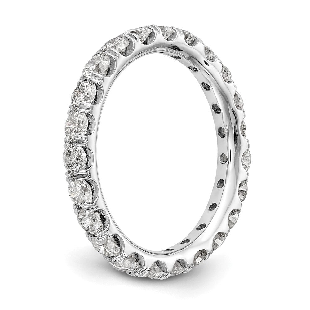 14K White Gold Lab Grown Diamond VS/SI FGH Eternity Band