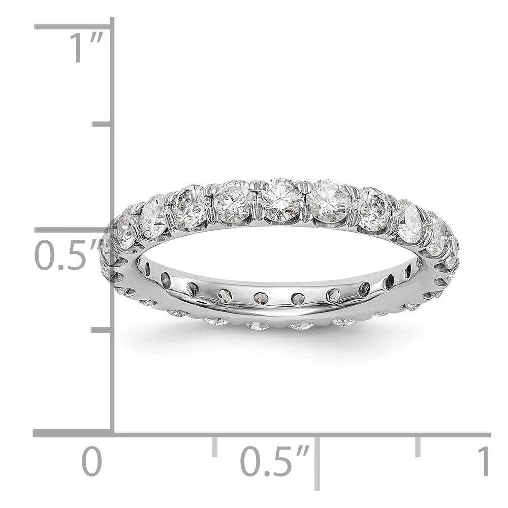 14K White Gold Lab Grown Diamond VS/SI FGH Eternity Band