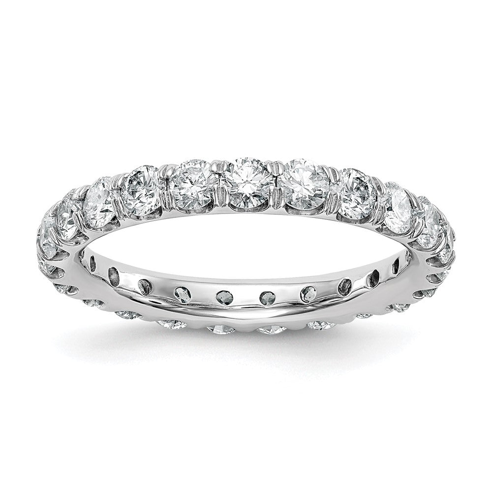 14K White Gold Lab Grown Diamond VS/SI FGH Eternity Band