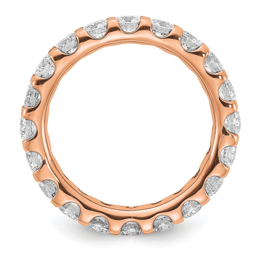 14K Rose Gold Lab Grown Diamond VS/SI FGH Eternity Band