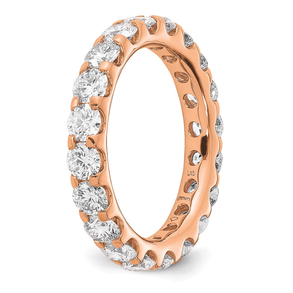 14K Rose Gold Lab Grown Diamond VS/SI FGH Eternity Band