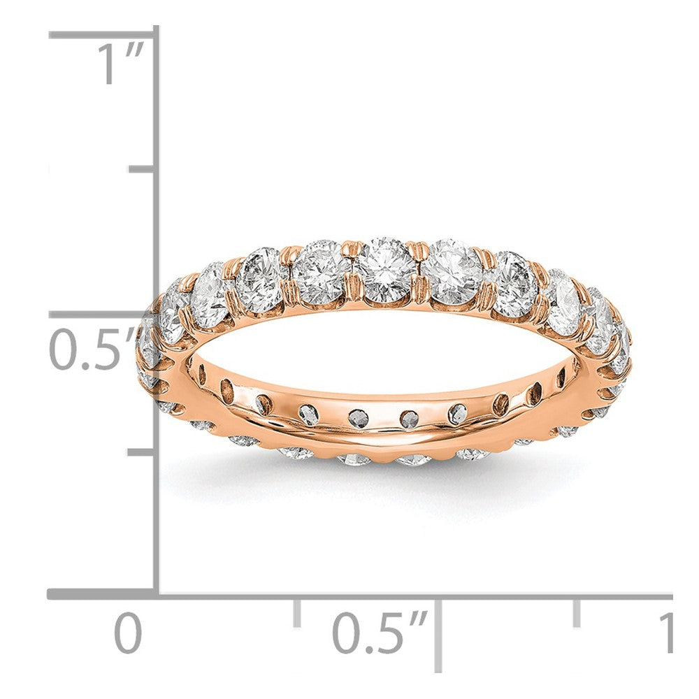 14K Rose Gold Lab Grown Diamond VS/SI FGH Eternity Band