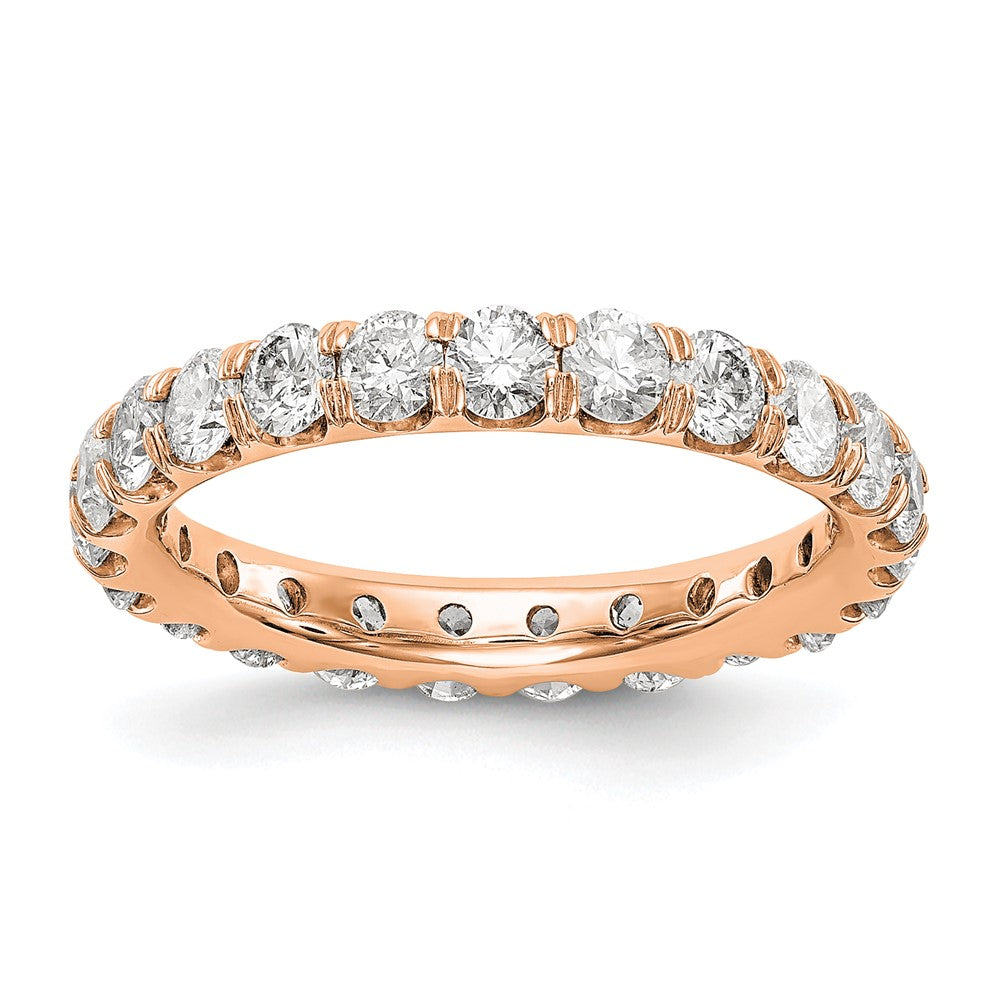 14K Rose Gold Lab Grown Diamond VS/SI FGH Eternity Band