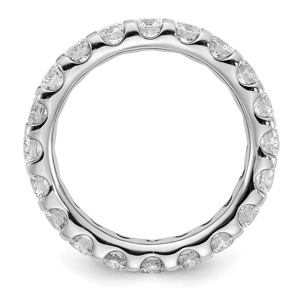 14K White Gold Lab Grown Diamond VS/SI FGH Eternity Band