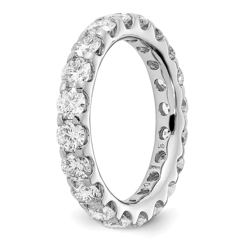 14K White Gold Lab Grown Diamond VS/SI FGH Eternity Band