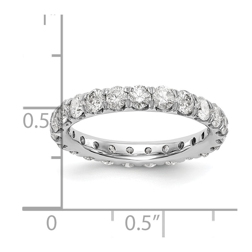 14K White Gold Lab Grown Diamond VS/SI FGH Eternity Band