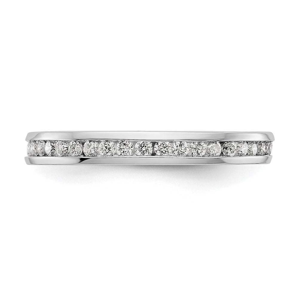 14K White Gold Lab Grown VS/SI FGH Dia 1/2ct Channel Set Eternity Band