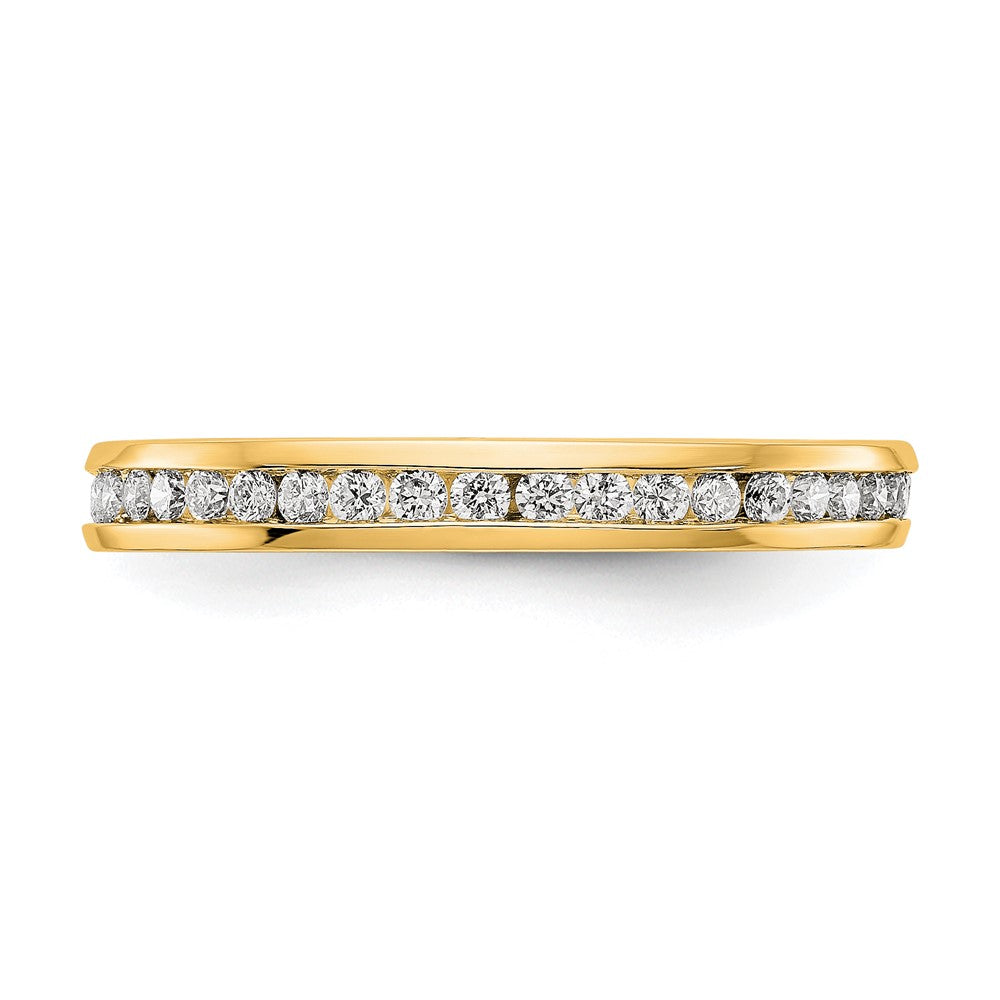 14K Lab Grown VS/SI FGH Dia 1/2ct Channel Set Eternity Band