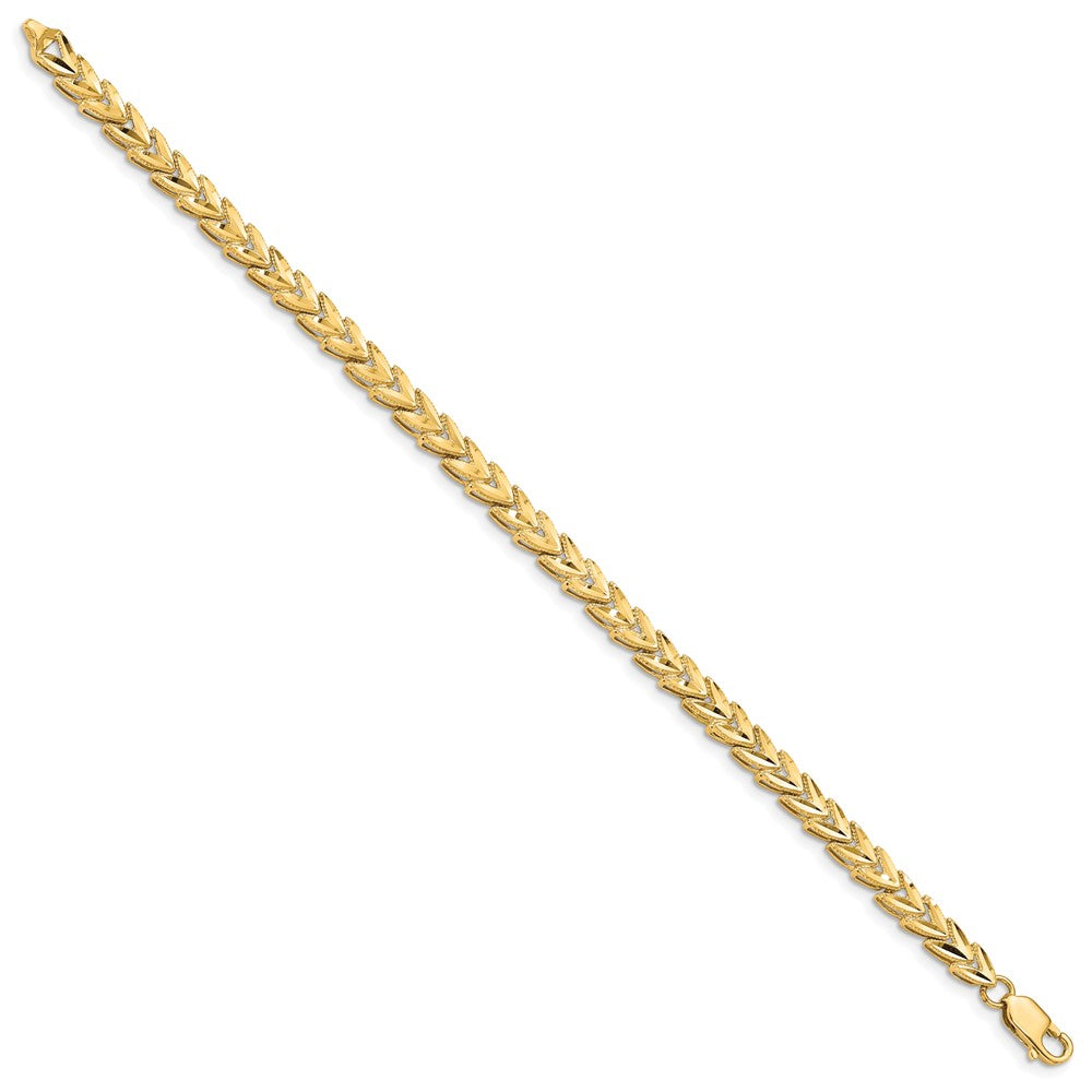 14K Diamond Cut Bracelet