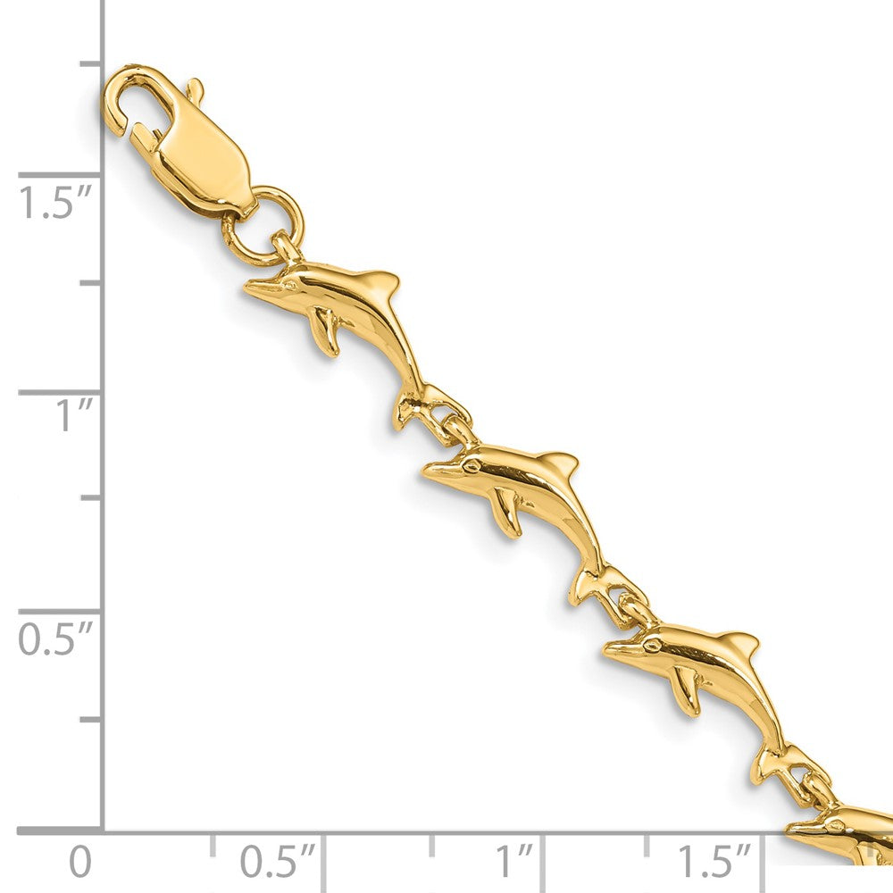 14K Dolphin Bracelet