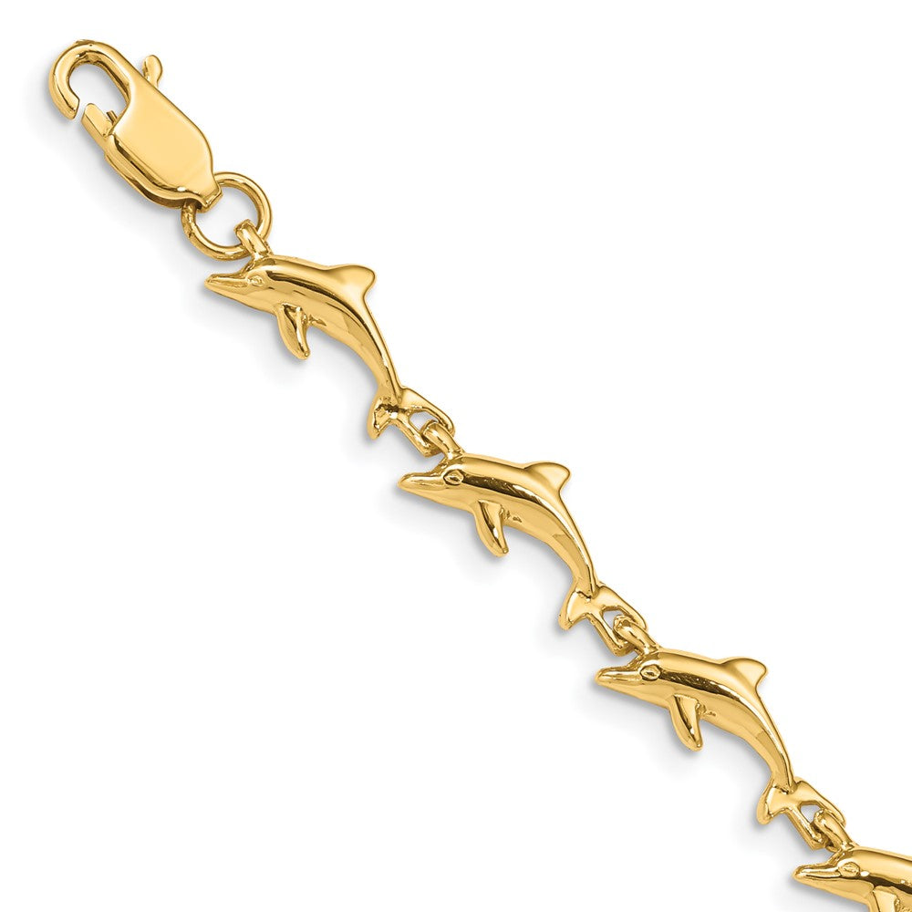 14K Dolphin Bracelet