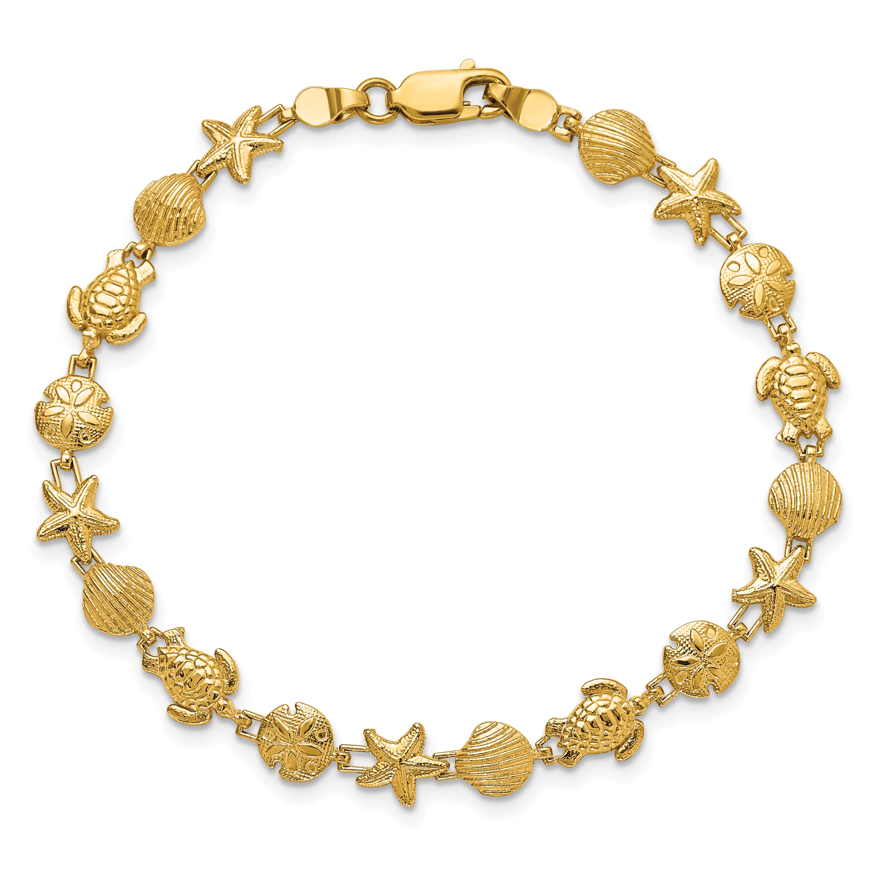 14k Sea Life Bracelet