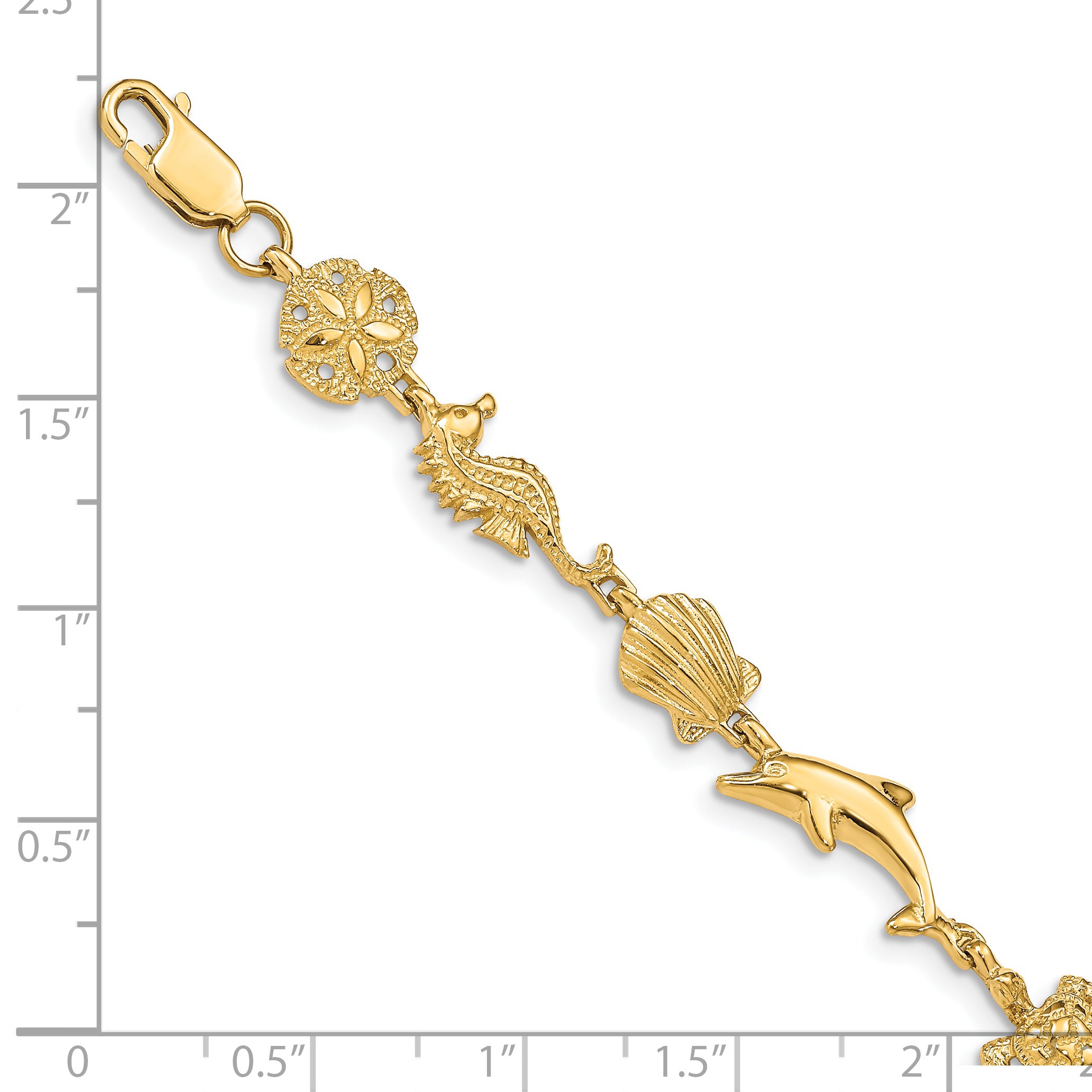 14K Sea Life Bracelet