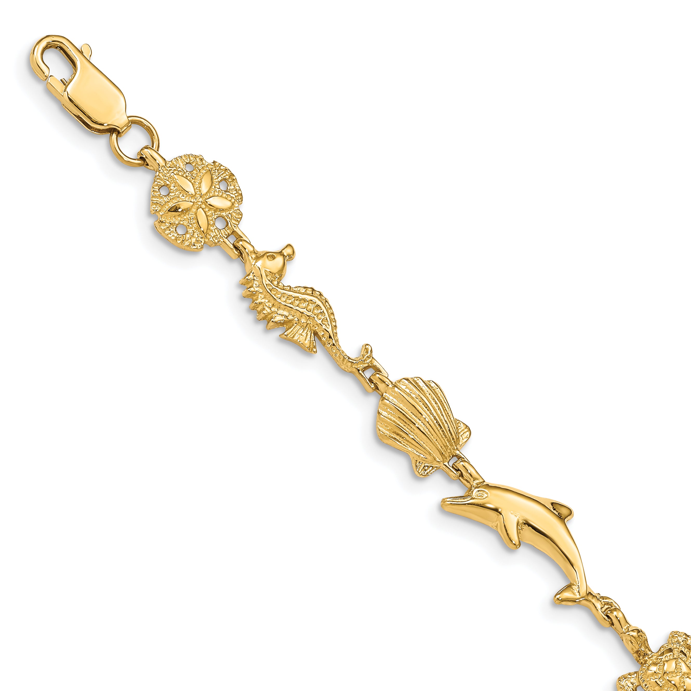 14K Sea Life Bracelet