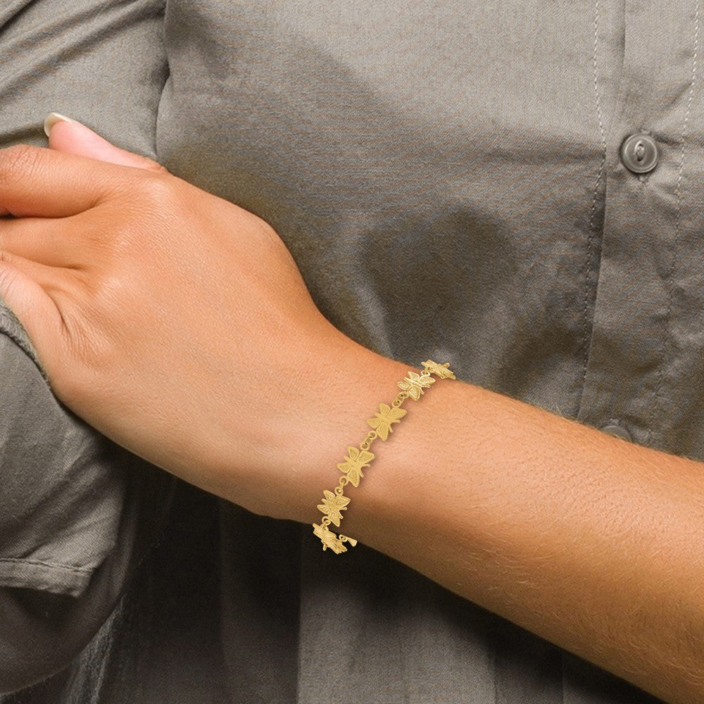 14k Butterfly Bracelet