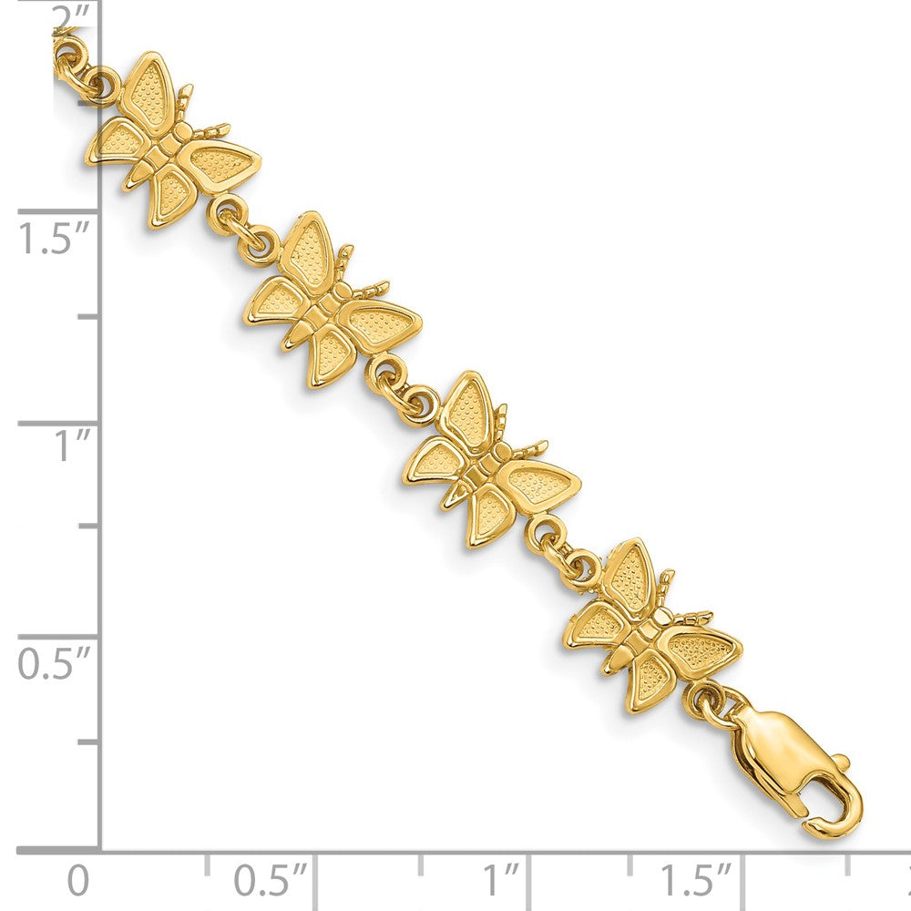 14k Butterfly Bracelet