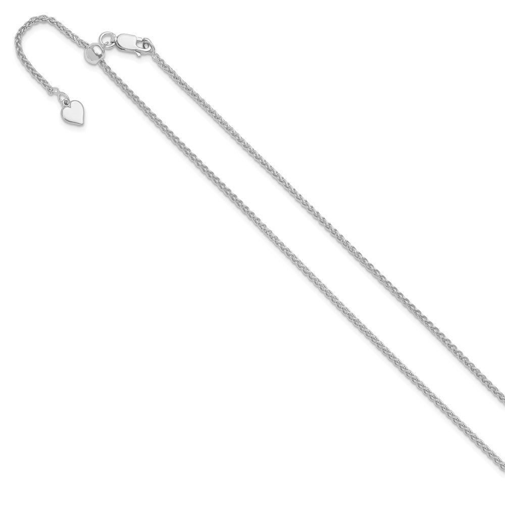 Sterling Silver Adjustable 1.6mm Spiga Chain