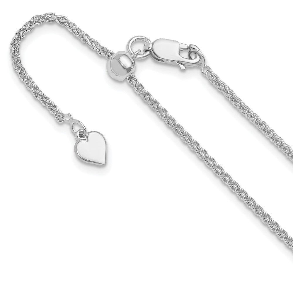 Sterling Silver Adjustable 1.6mm Spiga Chain