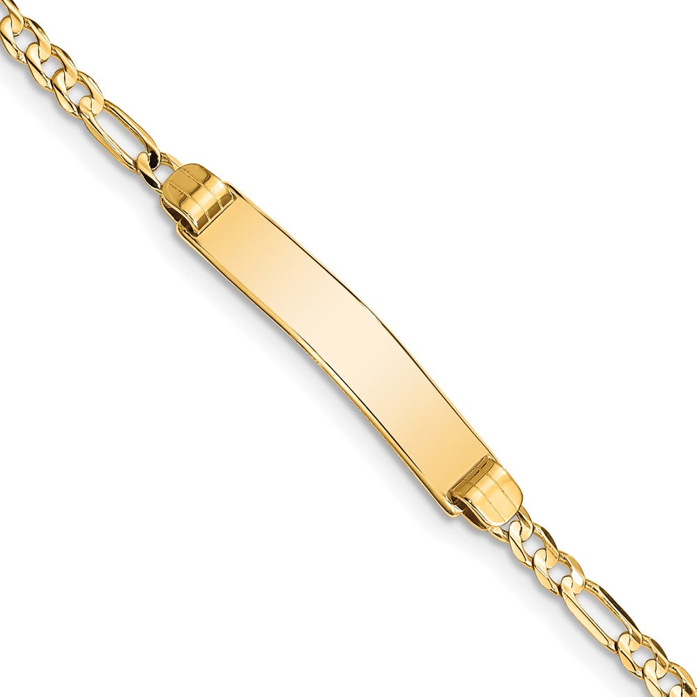 14k Figaro ID Bracelet