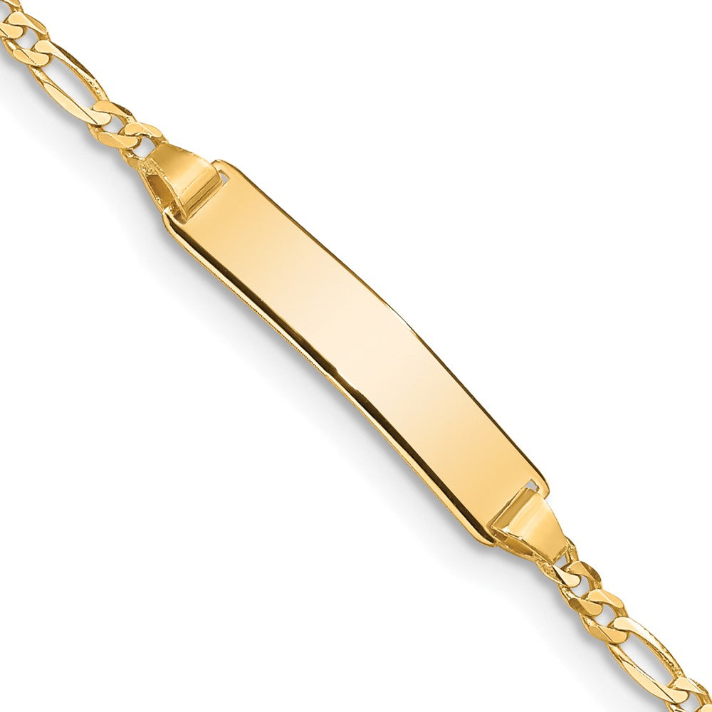 14k Figaro ID Bracelet