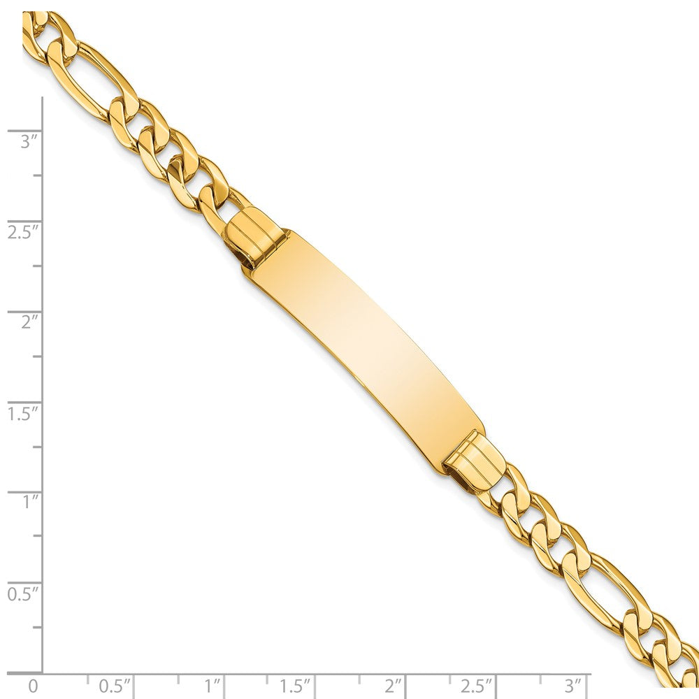 14k Figaro ID Bracelet