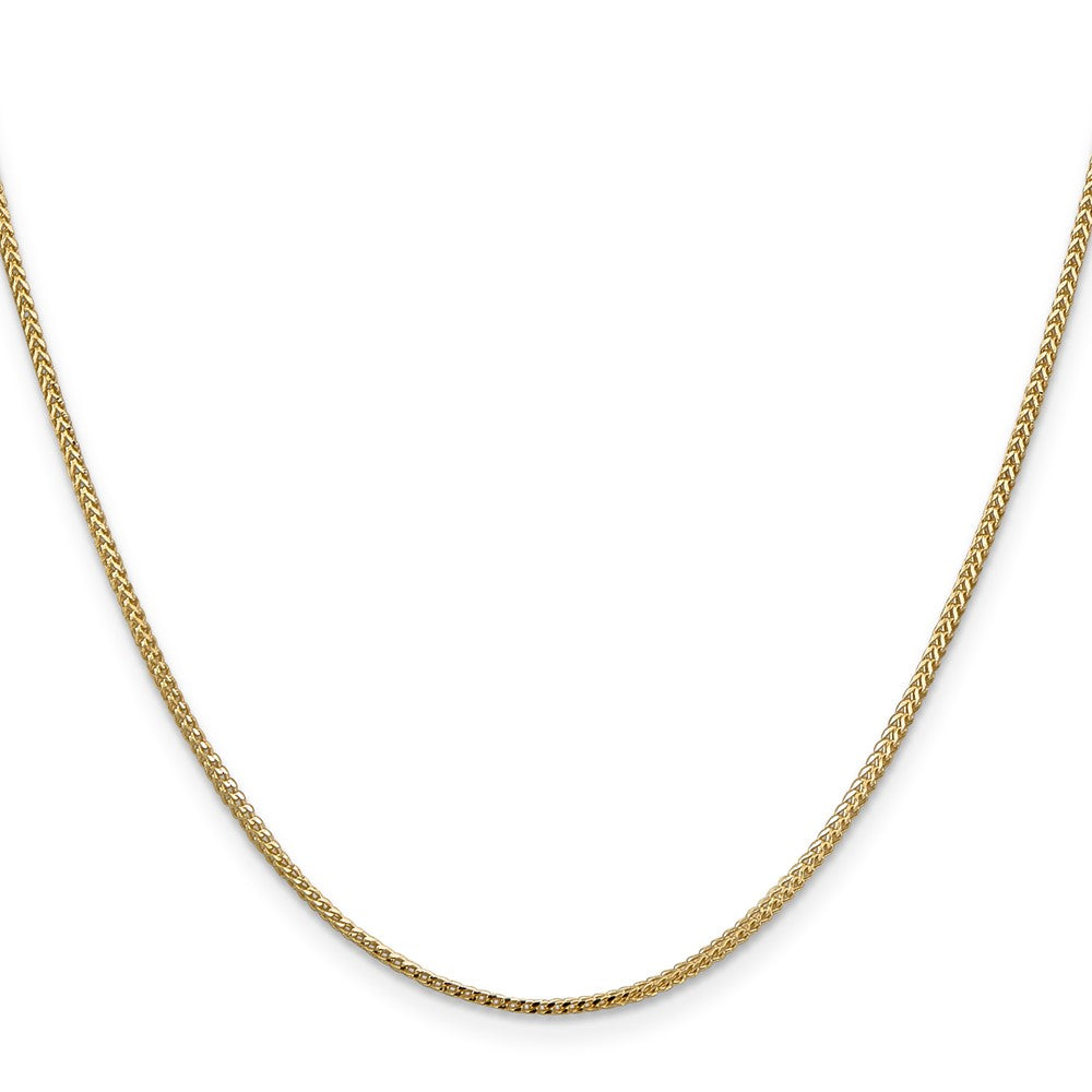 14K 16 inch 1mm Franco with Lobster Clasp Chain