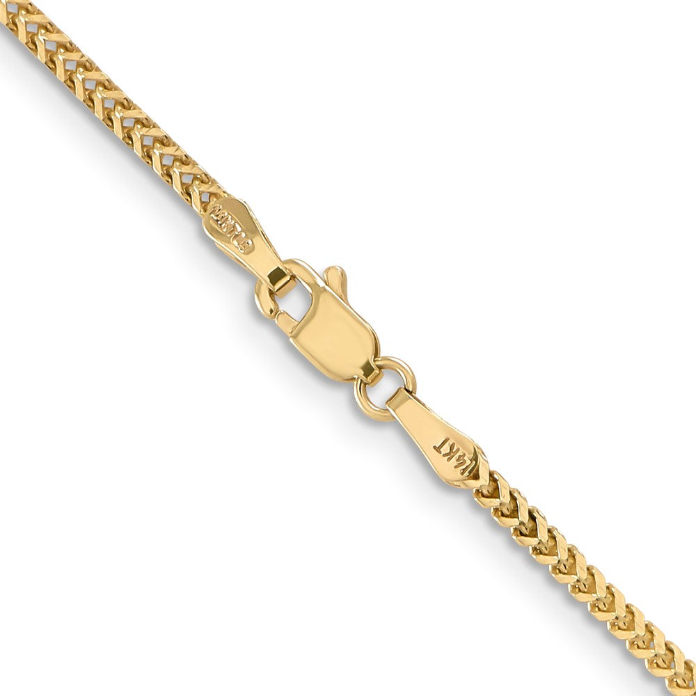 14K 24 inch 1.5mm Franco with Lobster Clasp Chain