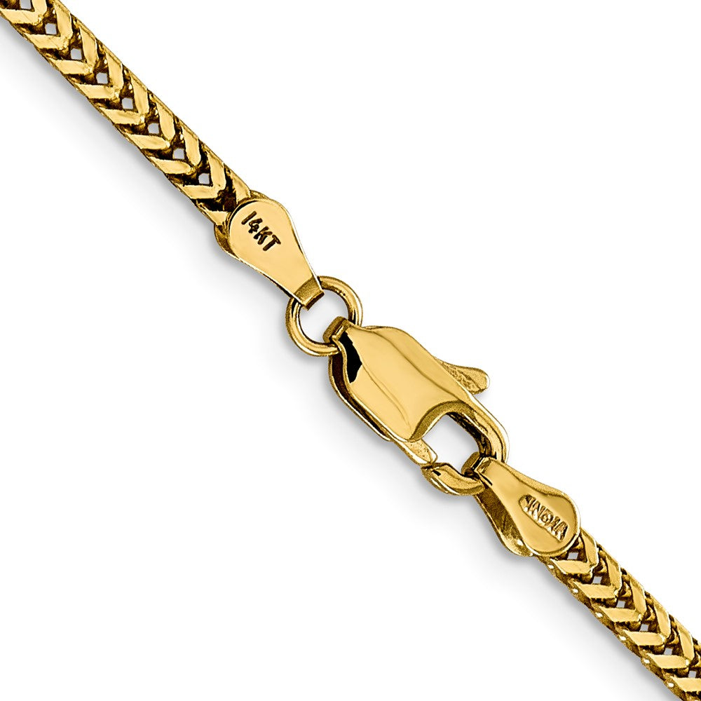 14K 24 inch 2.3mm Franco with Lobster Clasp Chain