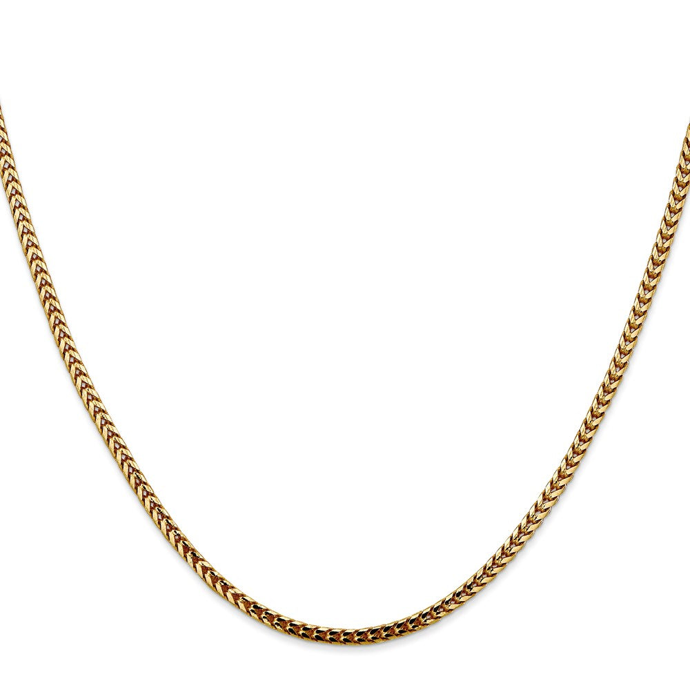 14K 16 inch 2.5mm Franco with Lobster Clasp Chain