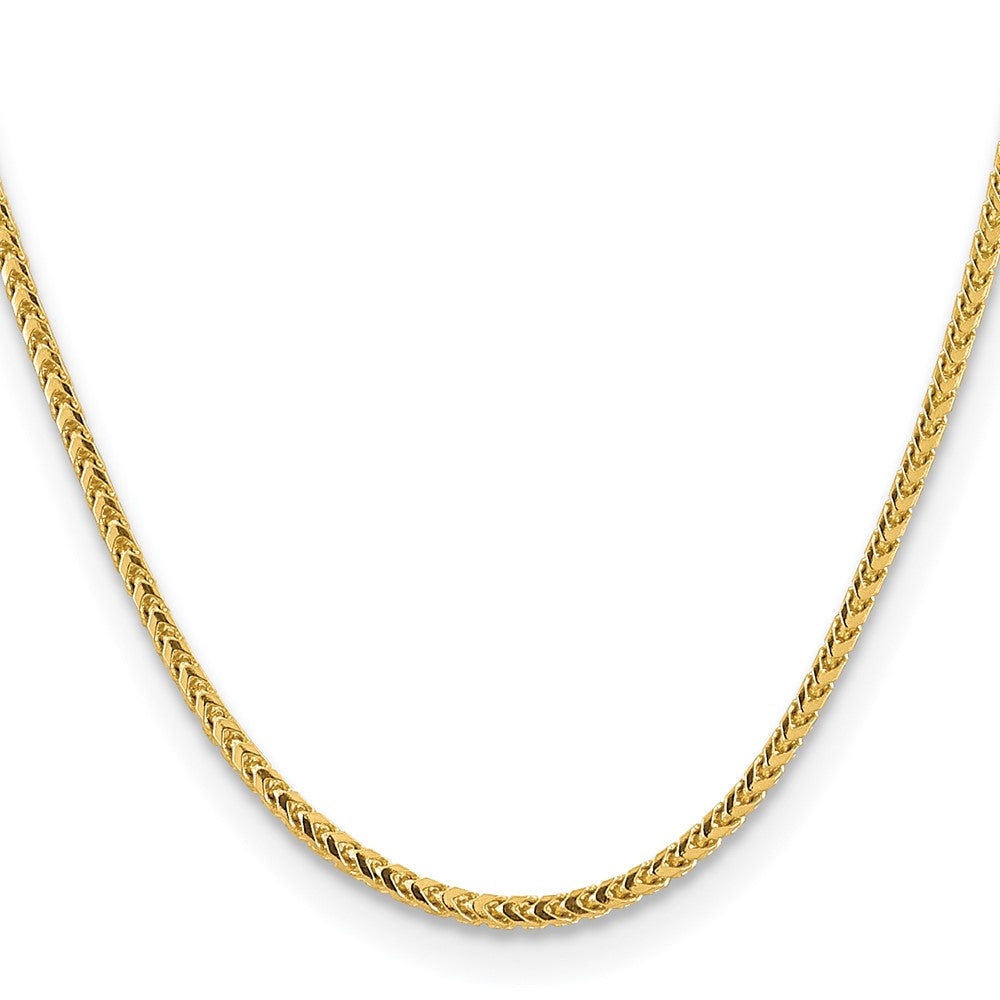 14K 18 inch 3mm Franco with Fancy Lobster Clasp Chain