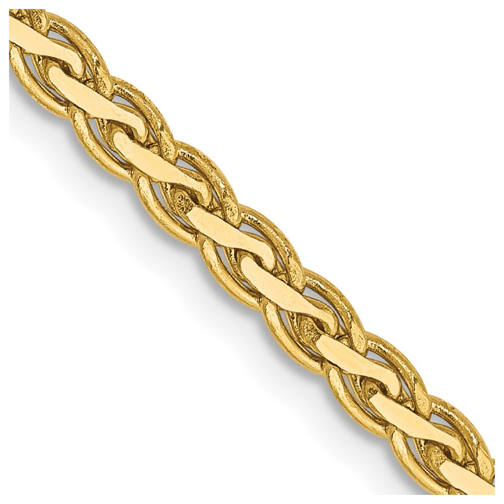 14K 20 inch 2.8mm Flat Wheat with Lobster Clasp Chain