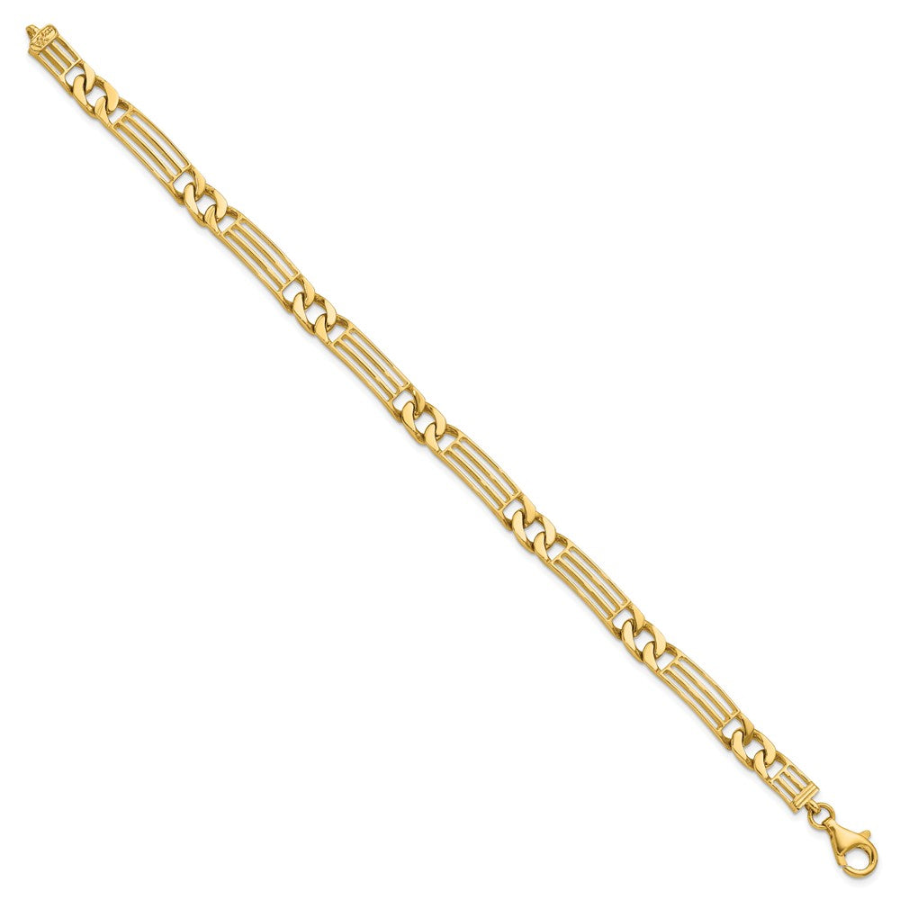 14k Polished Link Bracelet