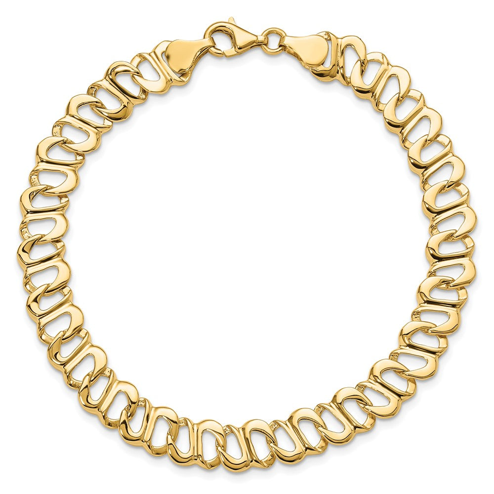 14k Polished Fancy Link Bracelet