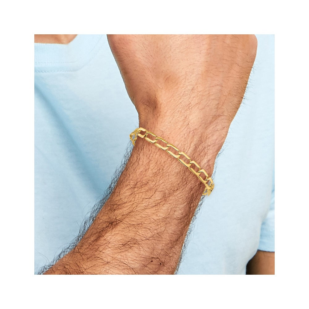 14k Polished Link Bracelet