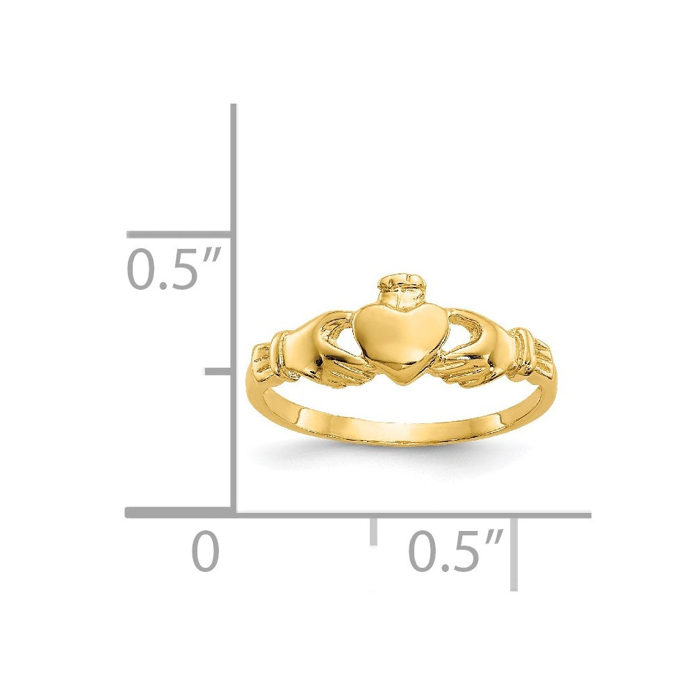 14k Madi K Claddagh Baby Ring