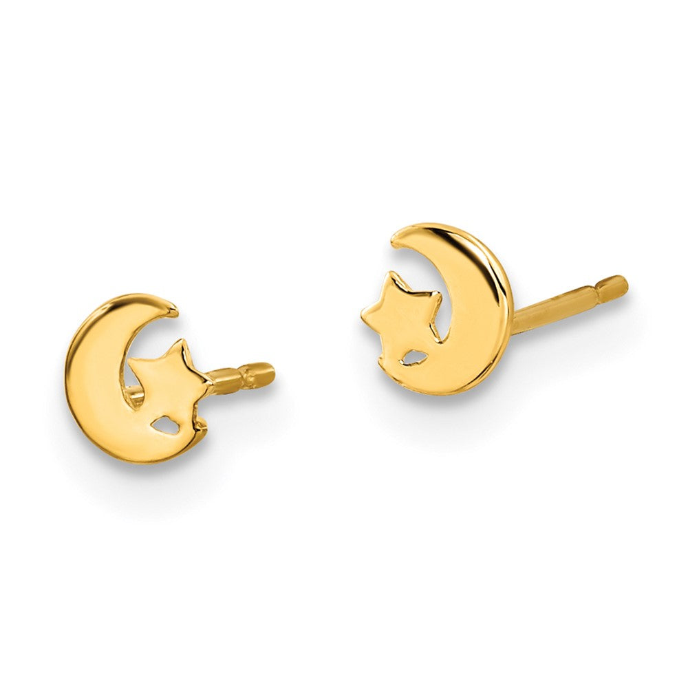 14k Madi K Kids Star and Moon Post Earrings