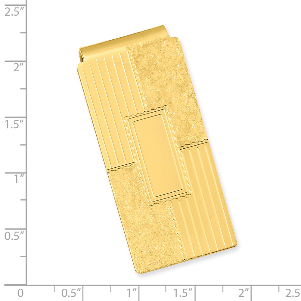 Gold-plated Kelly Waters Coat of Arms Hinged Money Clip