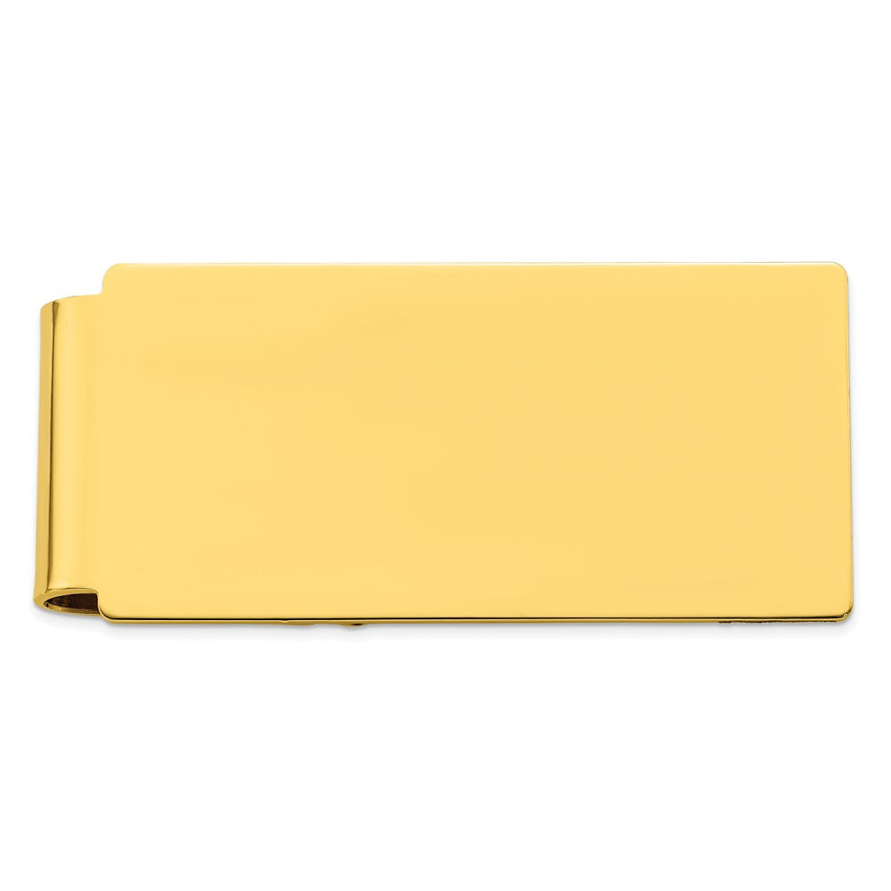 Gold-plated Kelly Waters Polished Hinged Money Clip