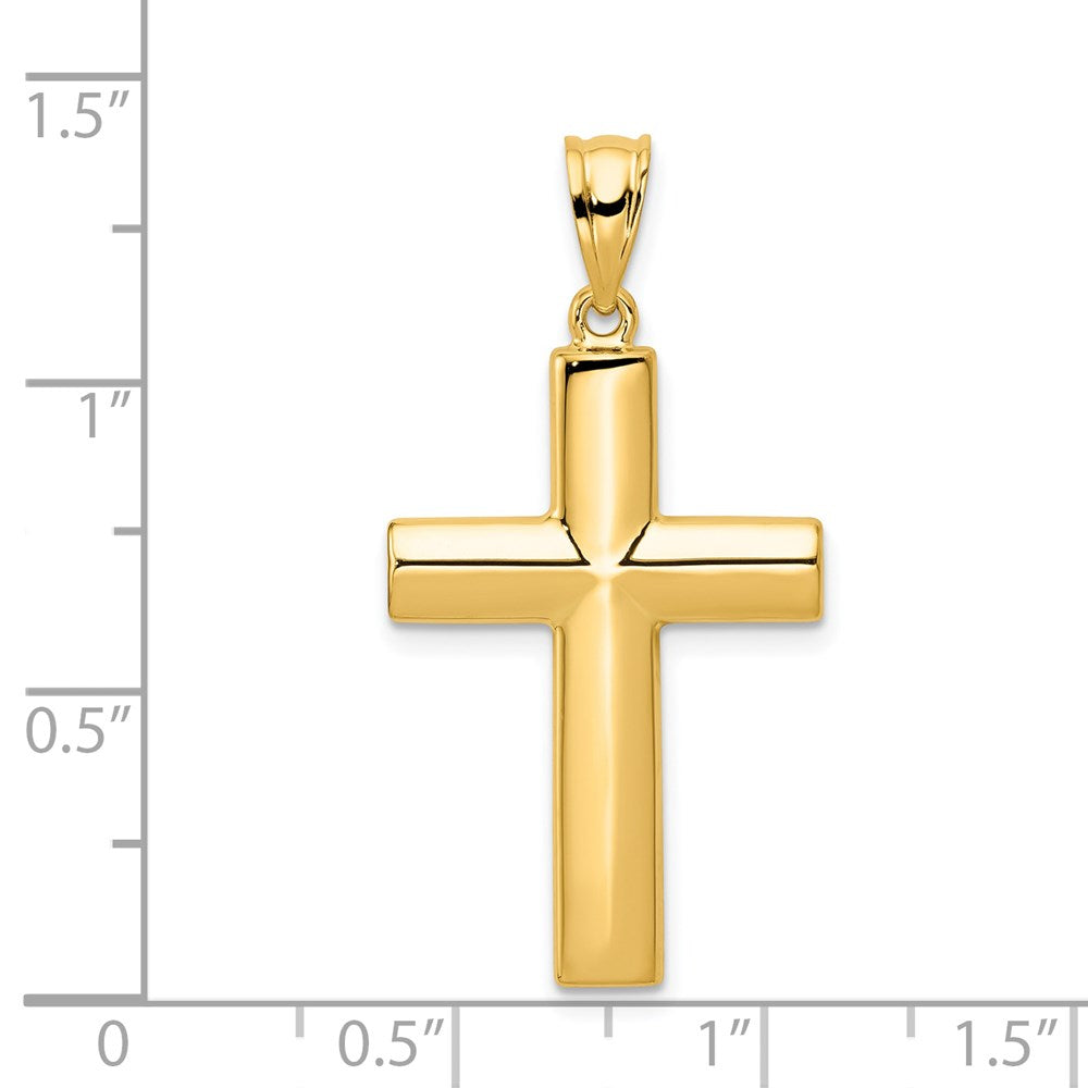 14k Hollow Cross Pendant