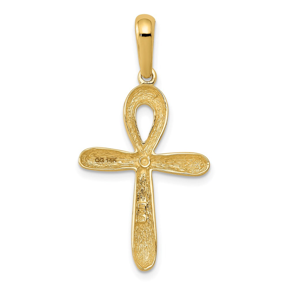 14k Ankh Cross Pendant