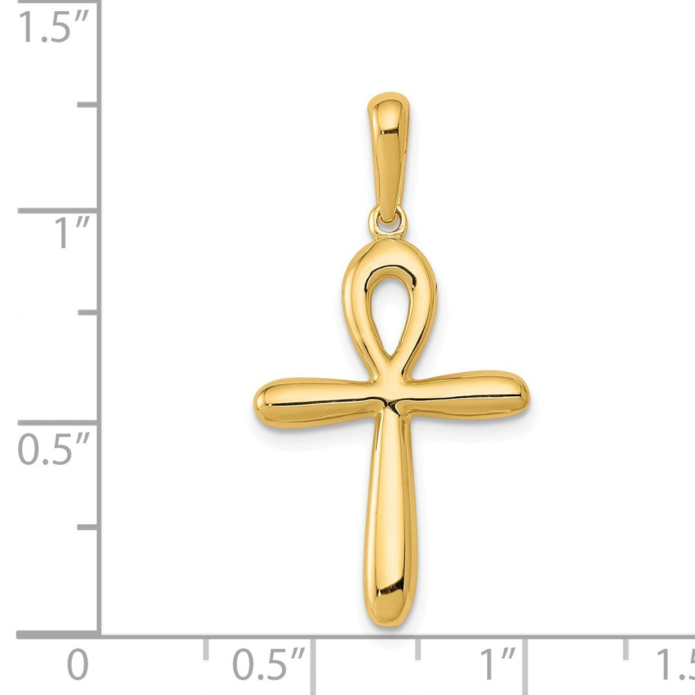 14k Ankh Cross Pendant