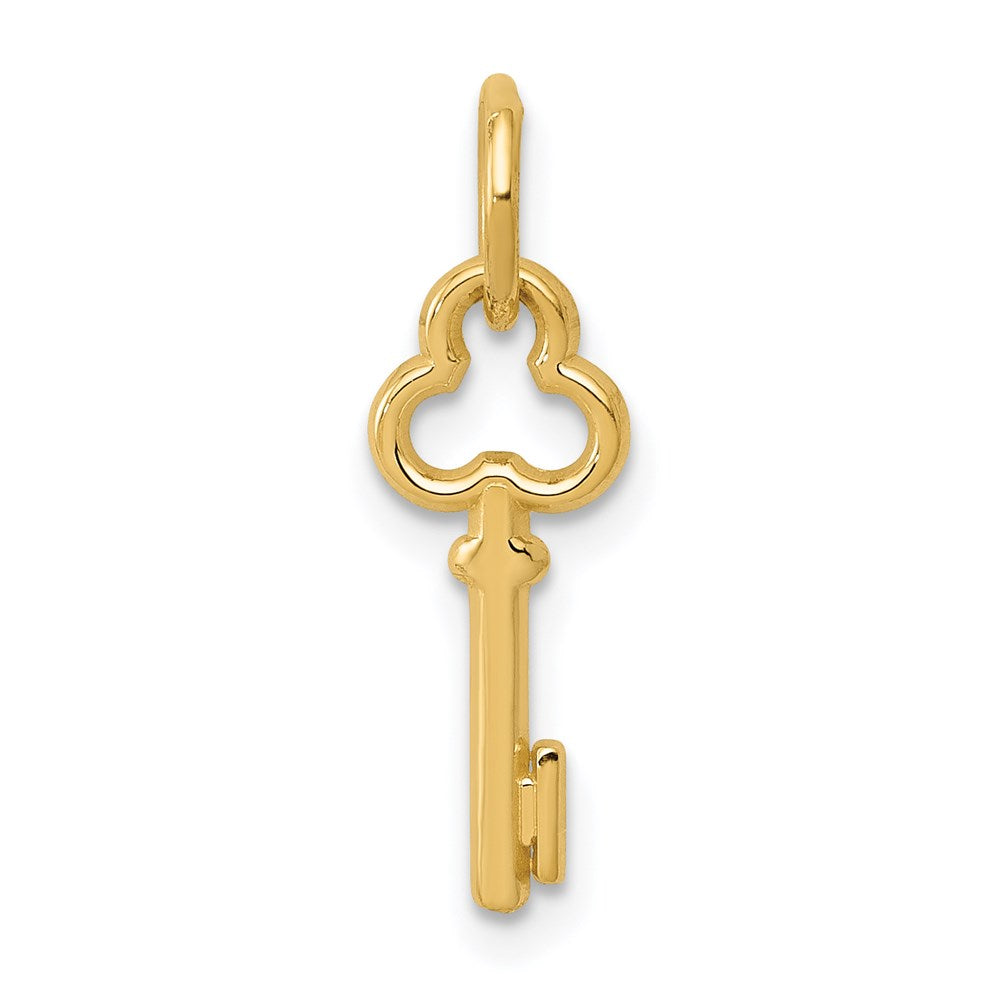 14k Key Letter I Initial Charm