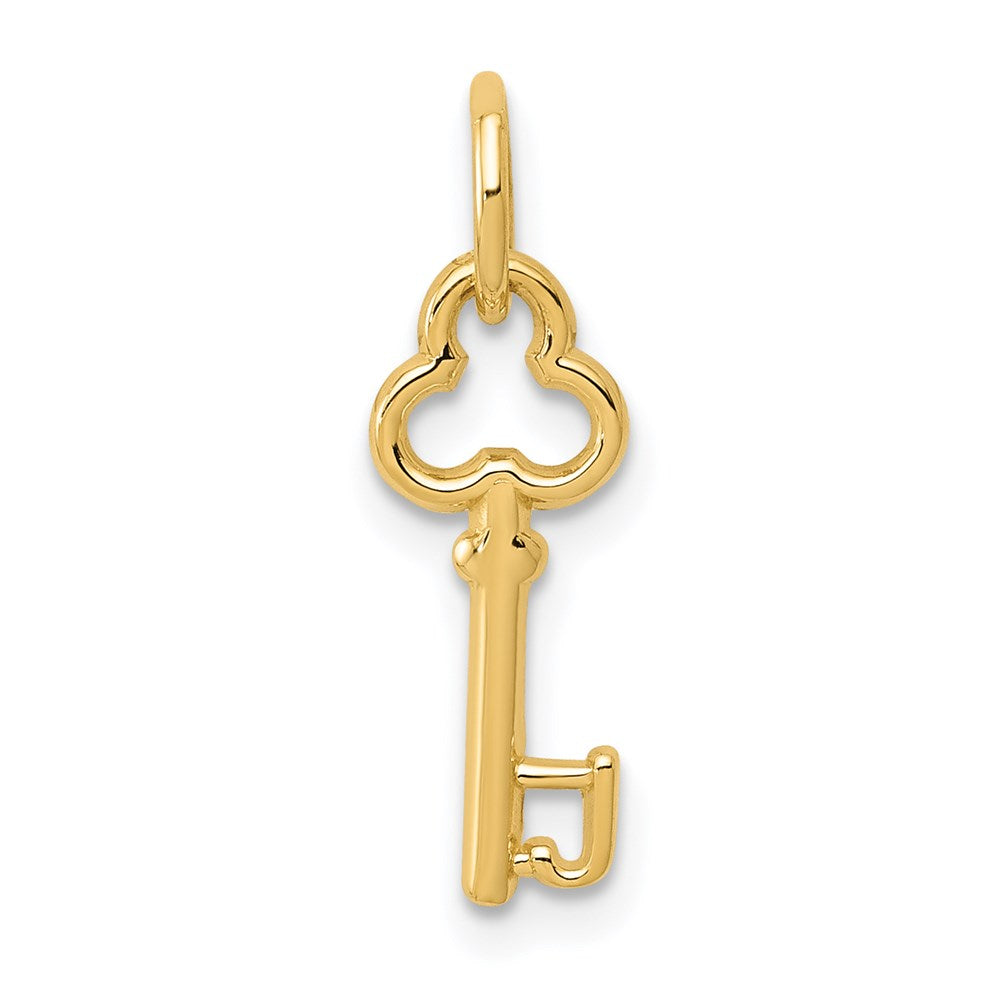 14k Key Letter J Initial Charm