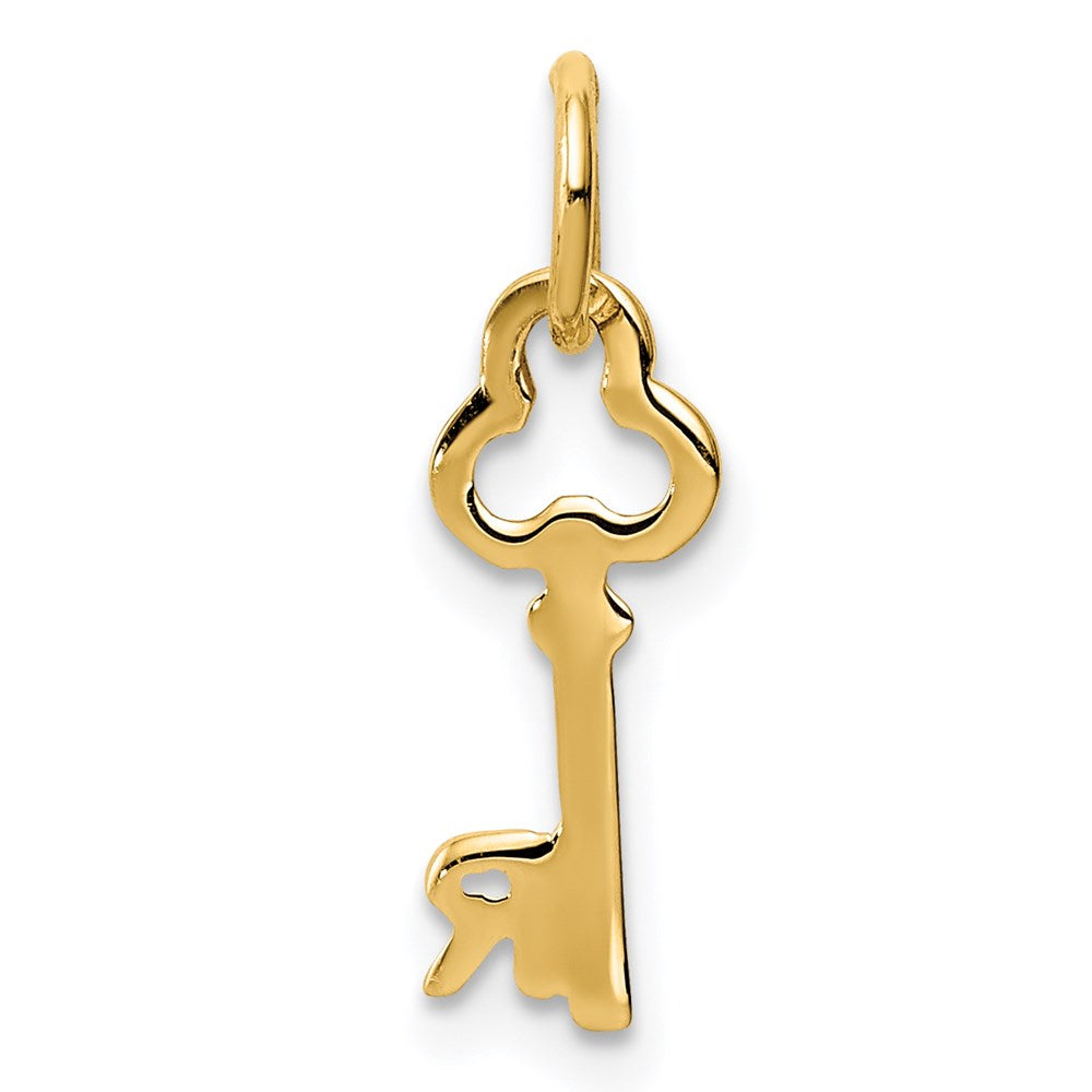 14k Key Letter R Initial Charm