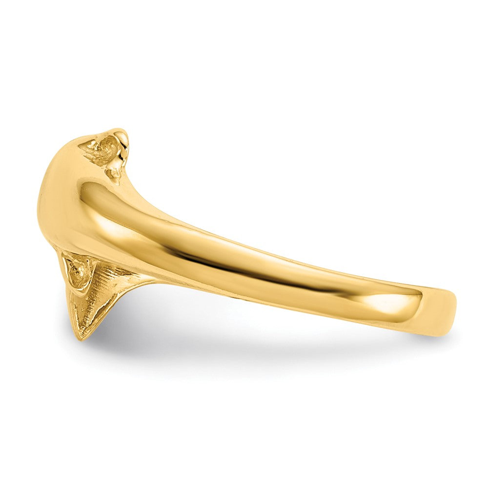 14k Dolphin Toe Ring