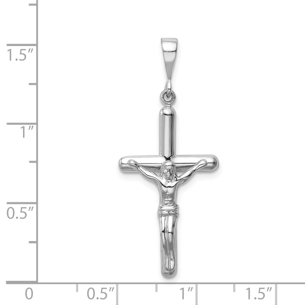 14k White Gold Crucifix Pendant