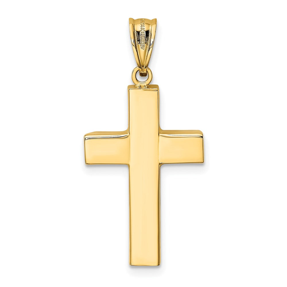 14k Hollow Cross Pendant