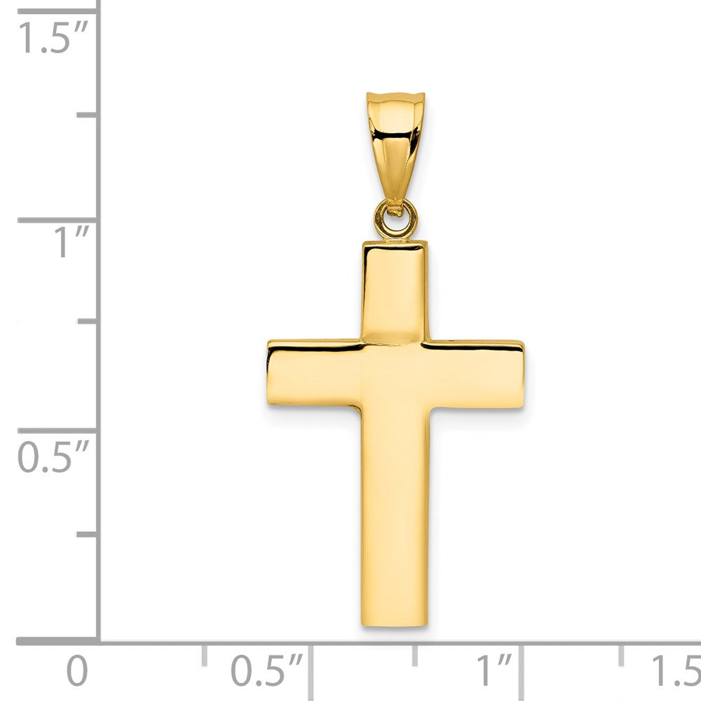 14k Hollow Cross Pendant